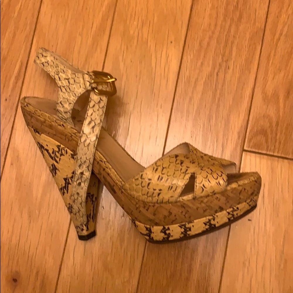 Prada Python Sandals Size 37 - image 1